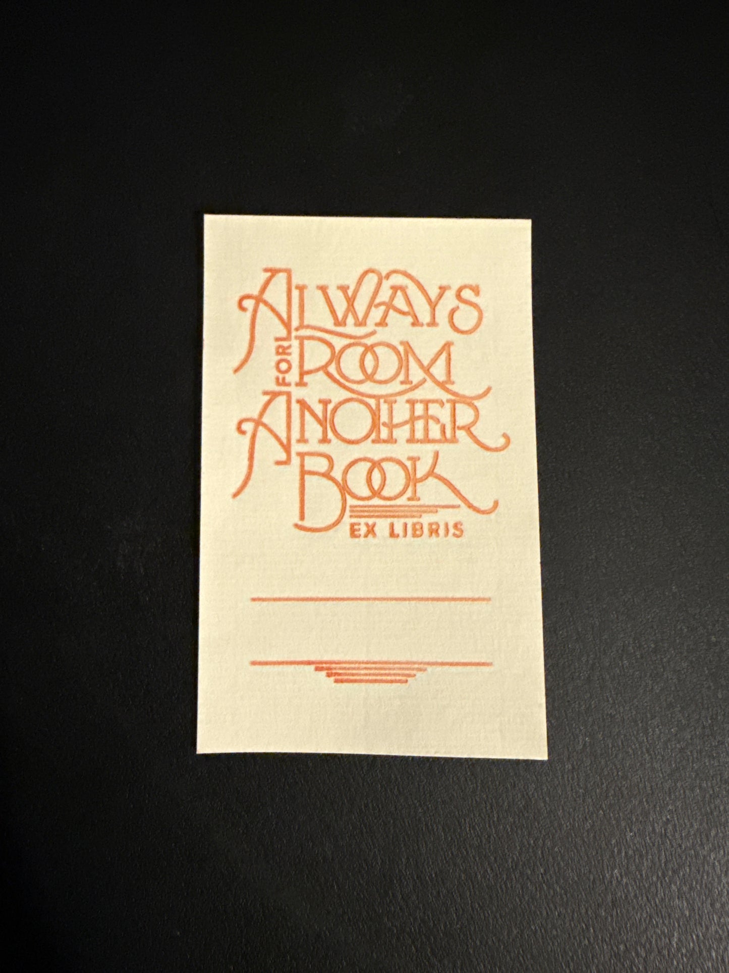 Always Room Bookplate