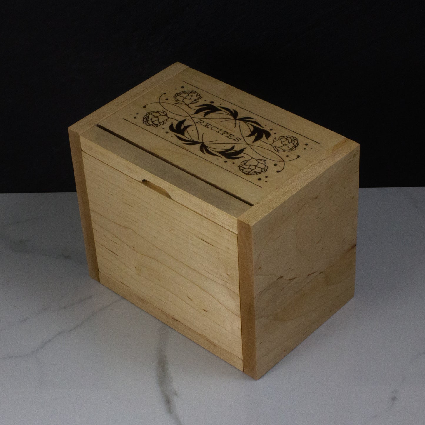 Maple recipe box