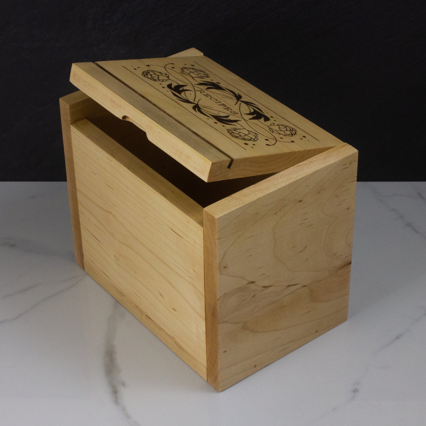 Maple recipe box